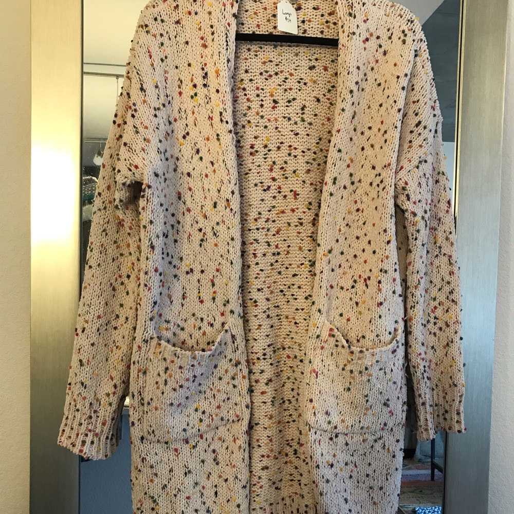 Multicolor Confetti Cardigan BRAND NEW Size Large